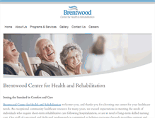 Tablet Screenshot of brentwoodcenterrehab.com